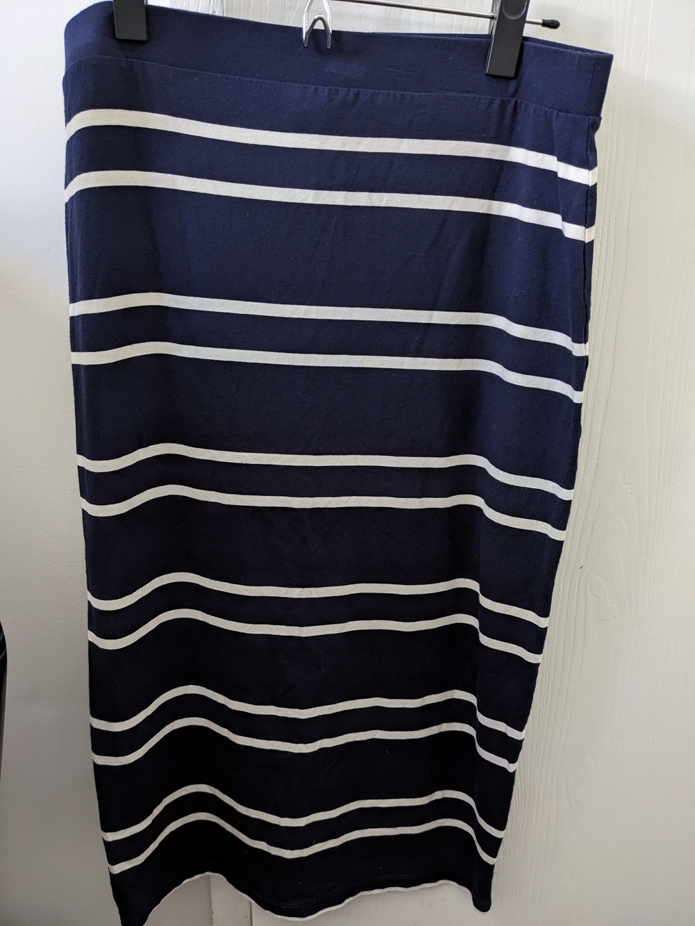 Next Navy and White Striped Maxi Skirt